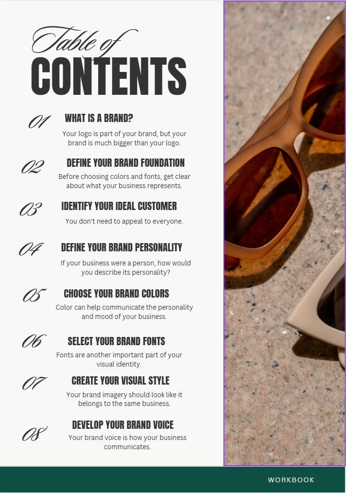 The Branding Starter Guide - Digital Workbook