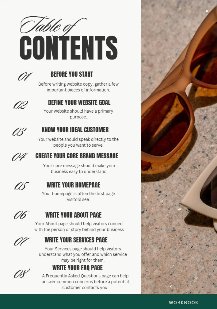 The Website Content Workbook - Digital Workbook